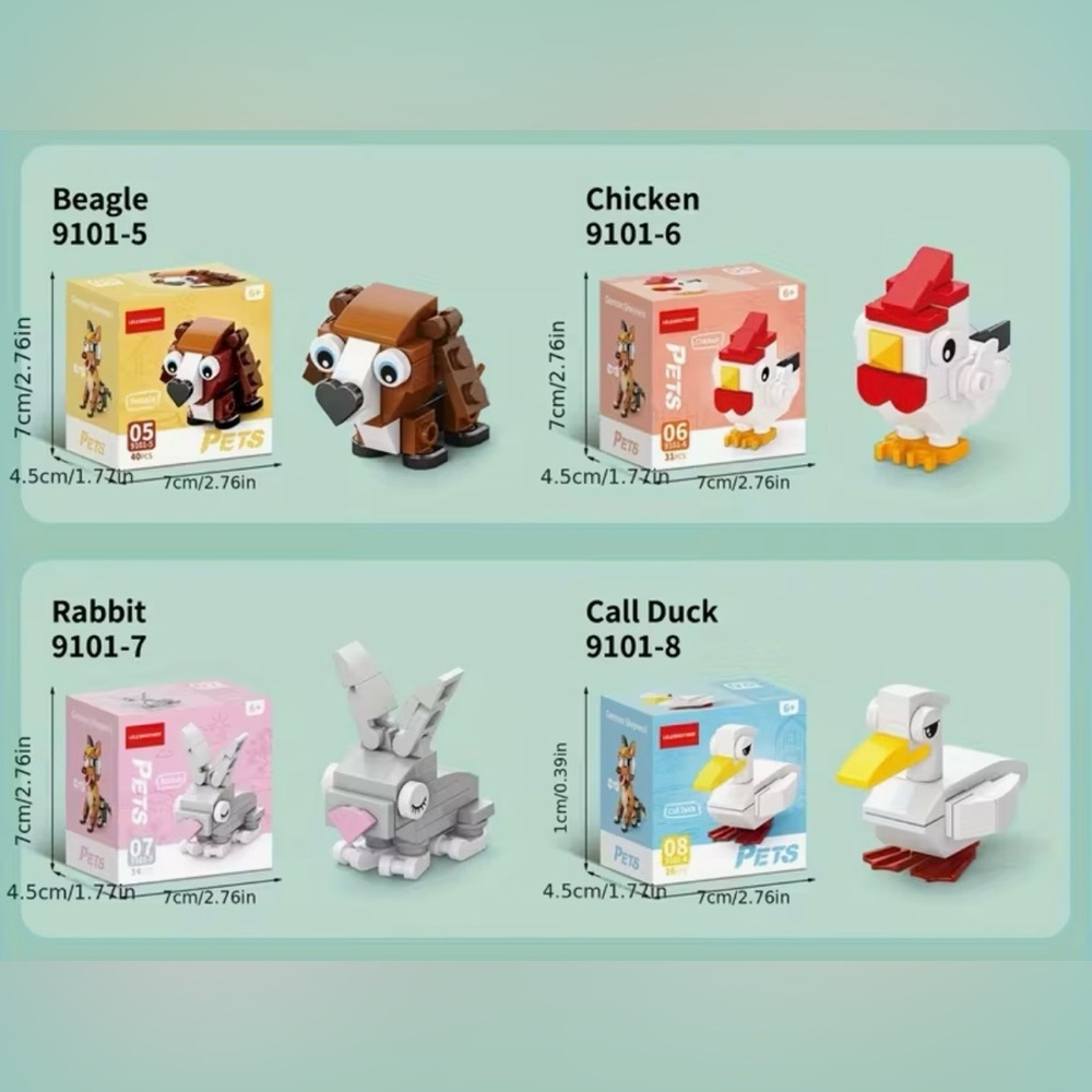 Colorful Building Block Mini Animal - Picture 3 of 4